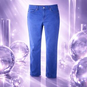 Chico's Vibrant Blue Straight Leg Jeans